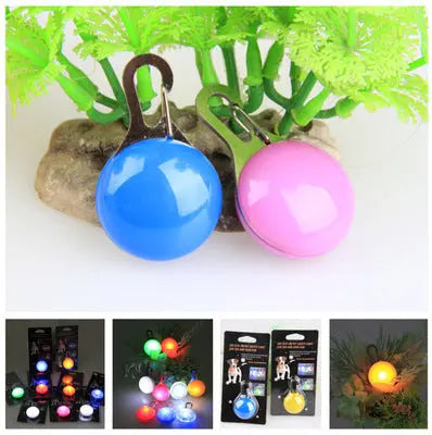 Dog LED glowing pendant necklace Safety puppy Cat Night Light Flashing Collar - YOUYA PET