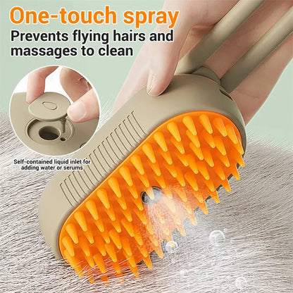 Steam Brush For Cat And Dog 3 In 1 Electric For Massage - YOUYA PET