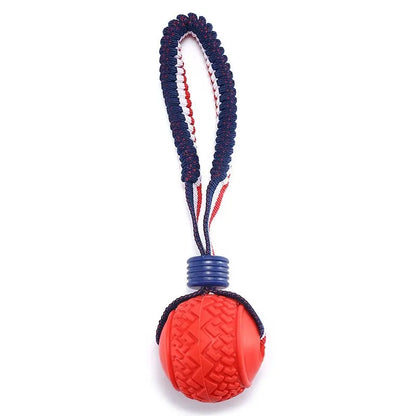 Interactive Dog Toy Ball Interactive Teether With Rope Dog Ball Pet Supplies Chewing Ball Training For Living Room Lake Beach Pets Products - YOUYA PET