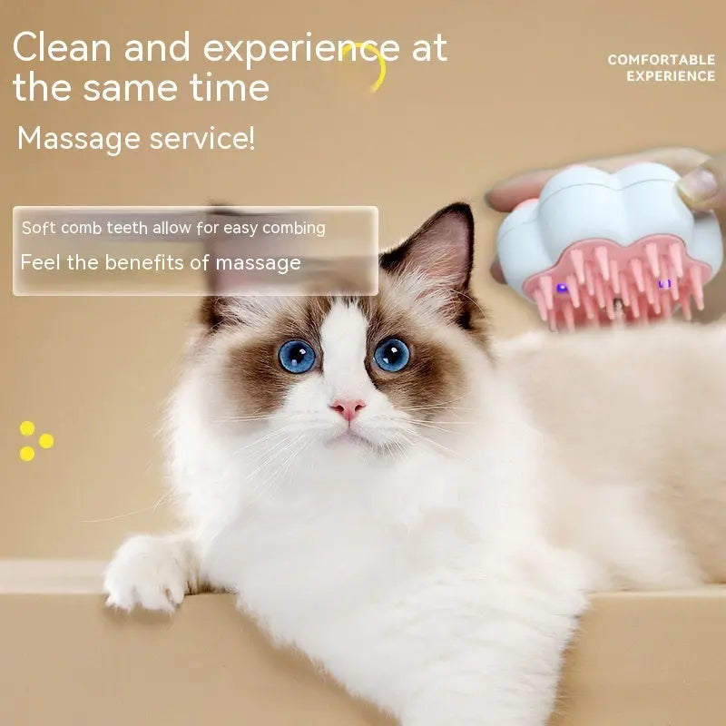 Paw Brush Steam Hair Removal And Massage For Cat And Dog - YOUYA PET