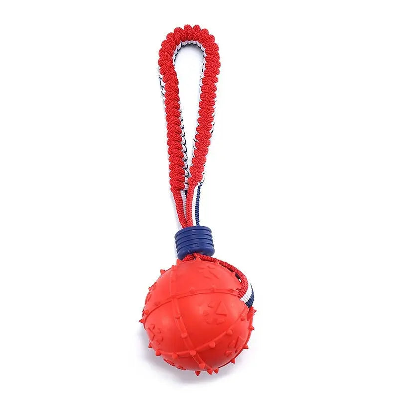 Interactive Dog Toy Ball Interactive Teether With Rope Dog Ball Pet Supplies Chewing Ball Training For Living Room Lake Beach Pets Products - YOUYA PET