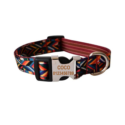 Printed Dog Leash Ribbon Ethnic - YOUYA PET