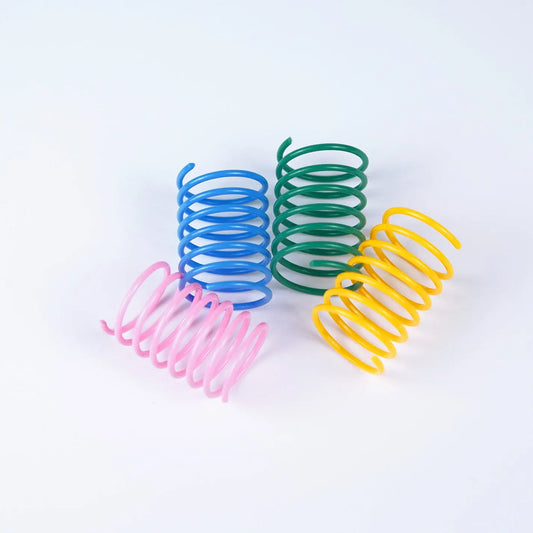 Colorful Plastic Spring Cat Toy - YOUYA PET