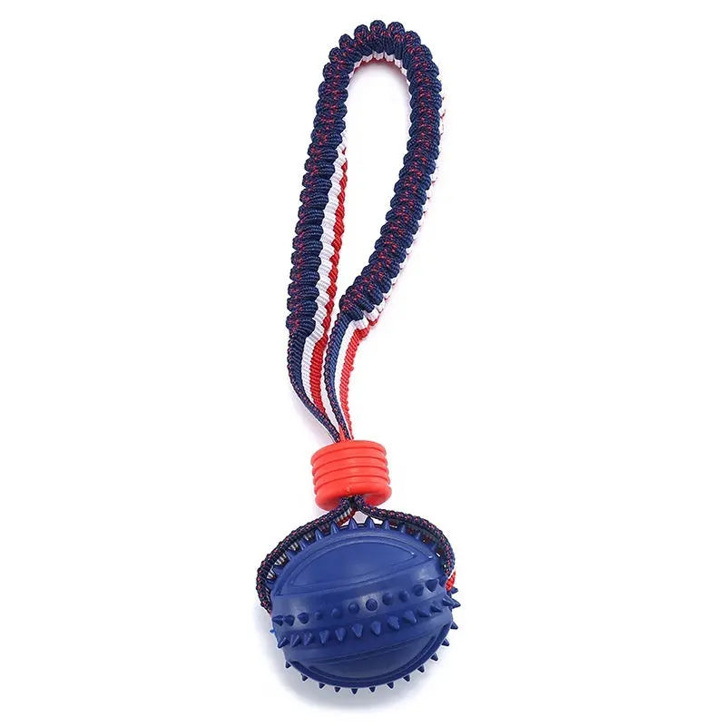 Interactive Dog Toy Ball Interactive Teether With Rope Dog Ball Pet Supplies Chewing Ball Training For Living Room Lake Beach Pets Products - YOUYA PET