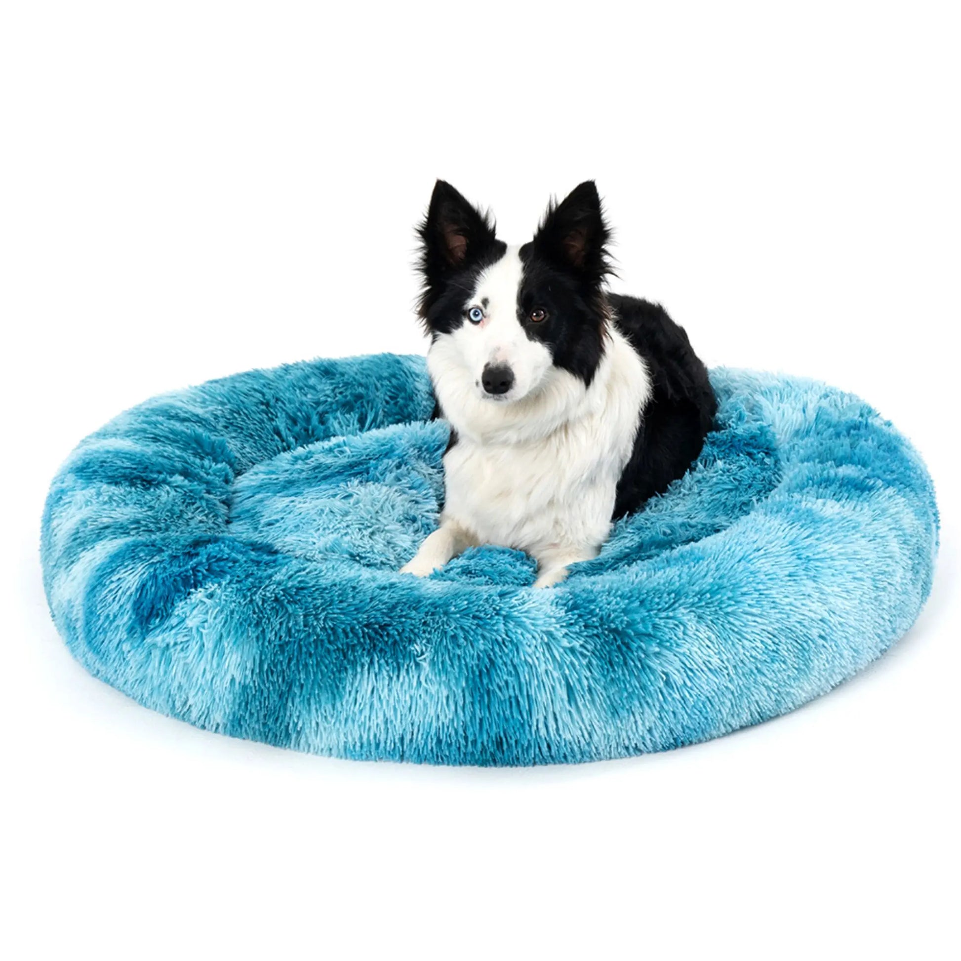 Fluffy Donut Dog Bed  Warm Soft Long Plush - YOUYA PET