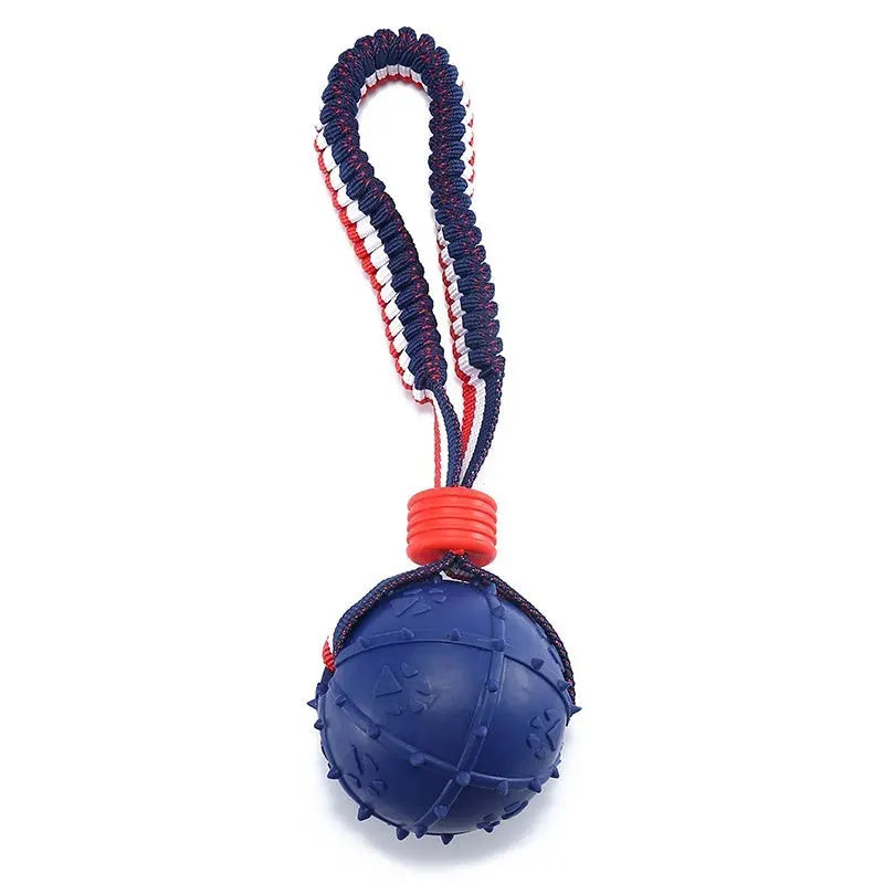 Interactive Dog Toy Ball Interactive Teether With Rope Dog Ball Pet Supplies Chewing Ball Training For Living Room Lake Beach Pets Products - YOUYA PET