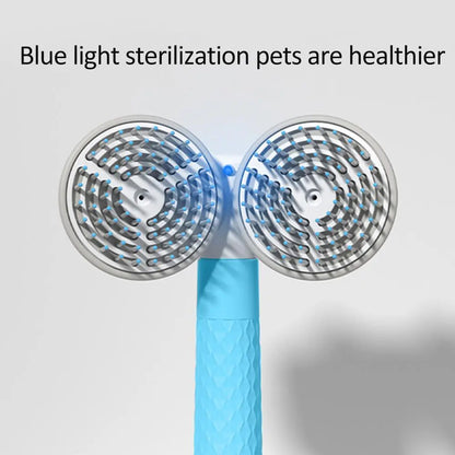 Pamper Brush Double headed ( Blue Light For Sterilisation) - YOUYA PET