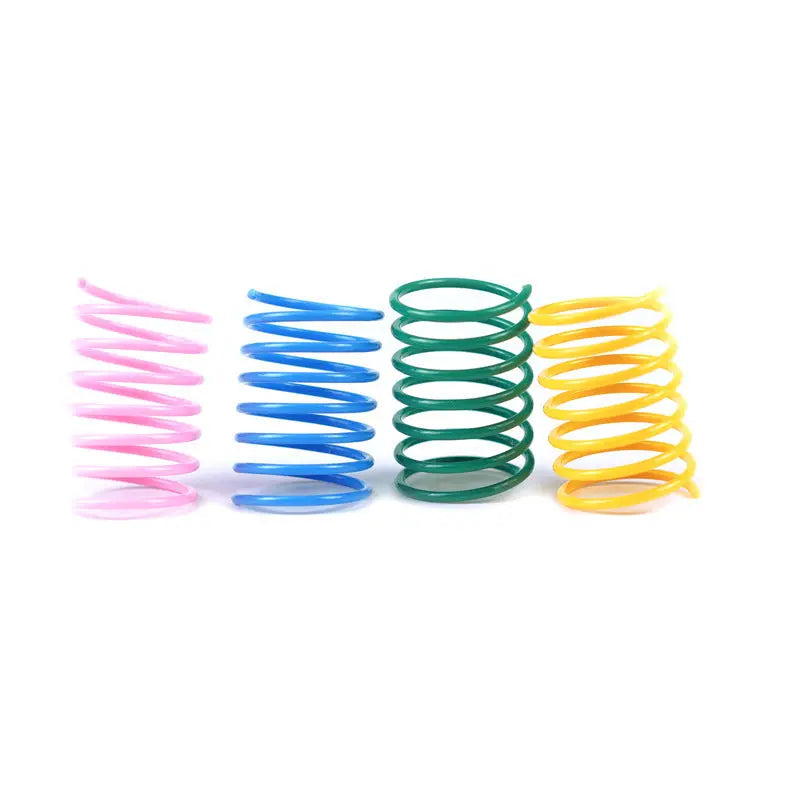 Colorful Plastic Spring Cat Toy - YOUYA PET