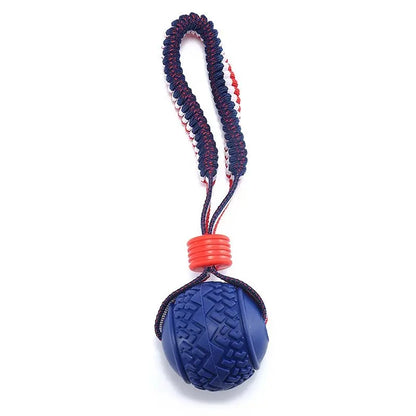 Interactive Dog Toy Ball Interactive Teether With Rope Dog Ball Pet Supplies Chewing Ball Training For Living Room Lake Beach Pets Products - YOUYA PET