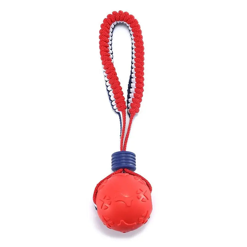 Interactive Dog Toy Ball Interactive Teether With Rope Dog Ball Pet Supplies Chewing Ball Training For Living Room Lake Beach Pets Products - YOUYA PET