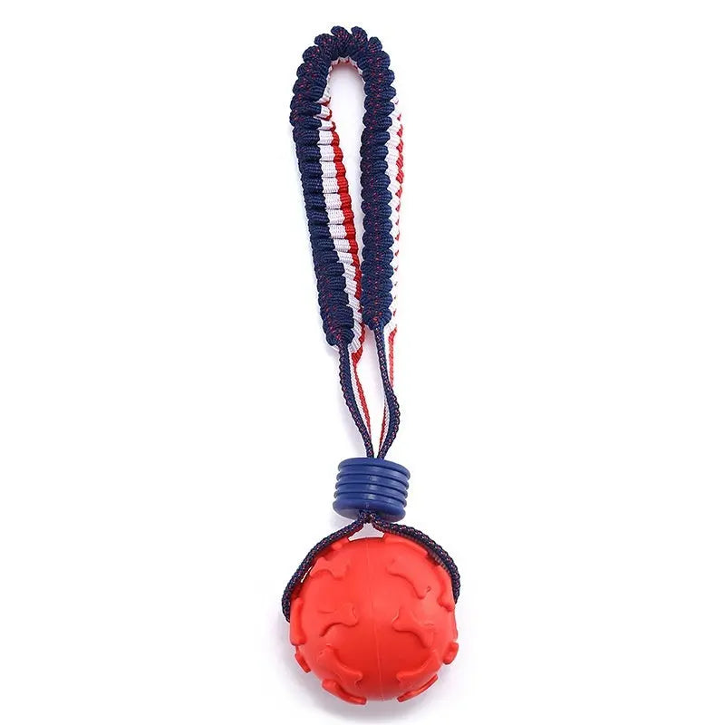 Interactive Dog Toy Ball Interactive Teether With Rope Dog Ball Pet Supplies Chewing Ball Training For Living Room Lake Beach Pets Products - YOUYA PET