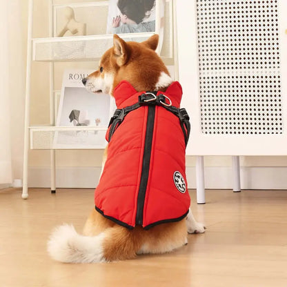 Giacca per cani invernale impermeabile con imbracatura incorporata - YOUYA PET