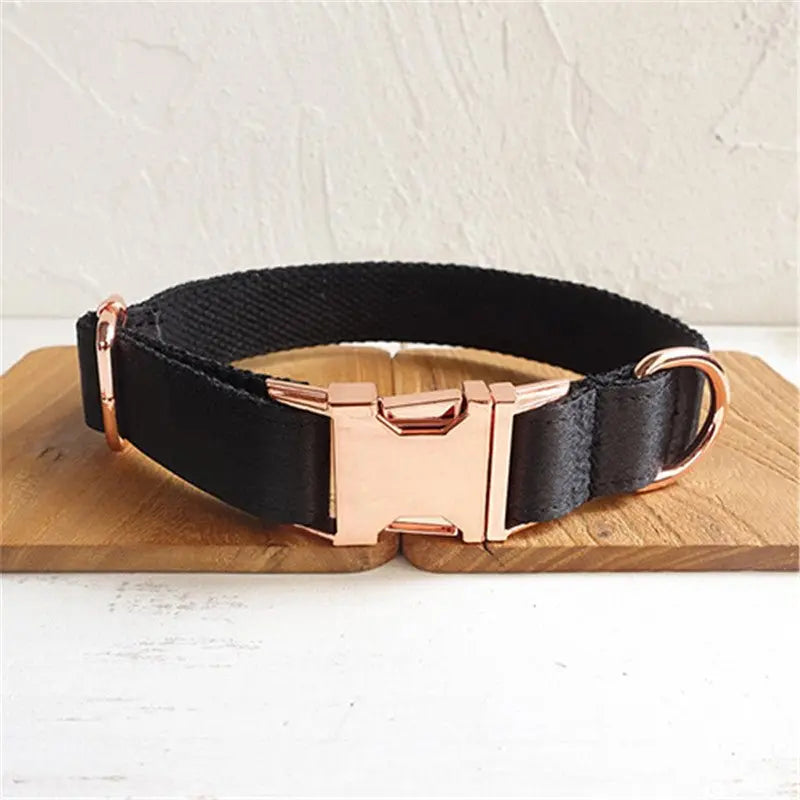 Black Dog Collar Personalized Pet Supplies - YOUYA PET