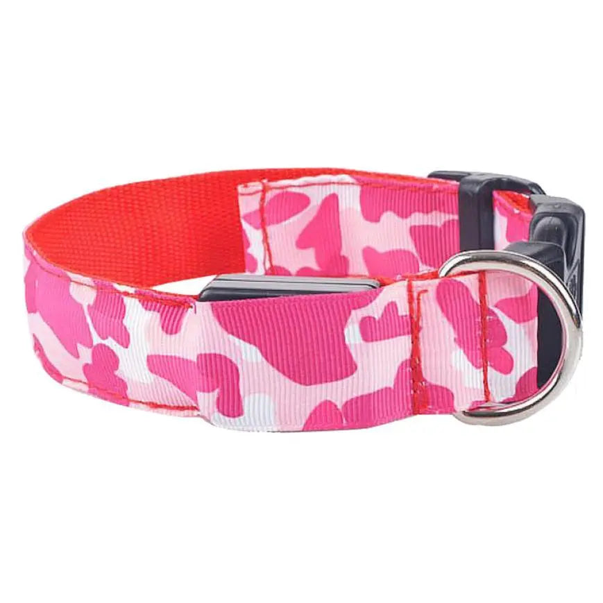 Camouflage pet supplies luminous dog collar - YOUYA PET