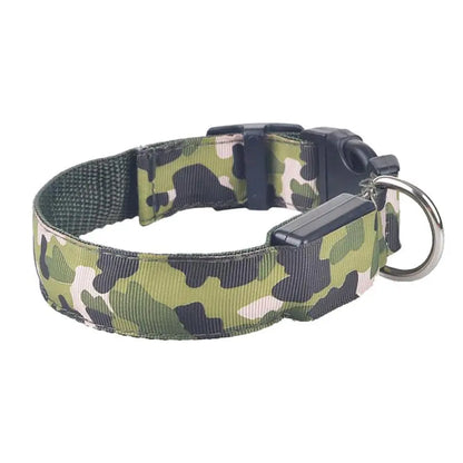 Camouflage pet supplies luminous dog collar - YOUYA PET