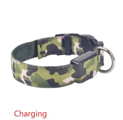 Camouflage pet supplies luminous dog collar - YOUYA PET