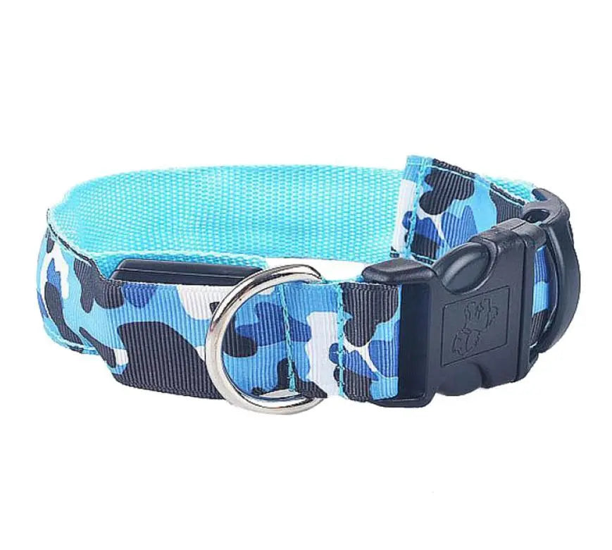 Camouflage pet supplies luminous dog collar - YOUYA PET