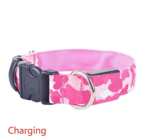 Camouflage pet supplies luminous dog collar - YOUYA PET