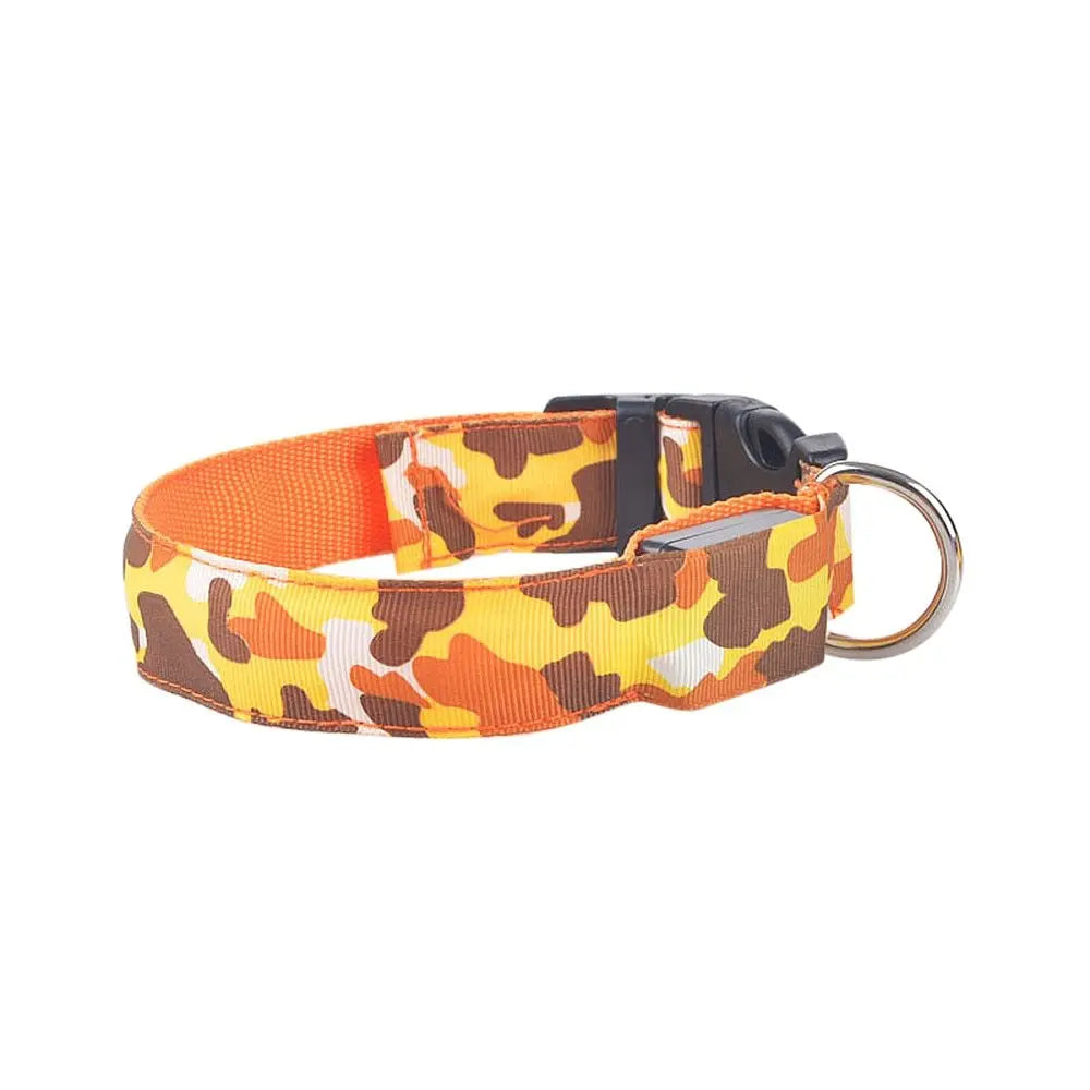 Camouflage pet supplies luminous dog collar - YOUYA PET