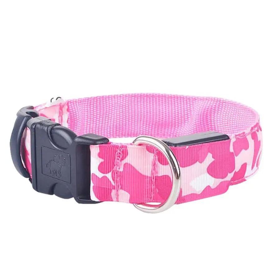 Camouflage pet supplies luminous dog collar - YOUYA PET