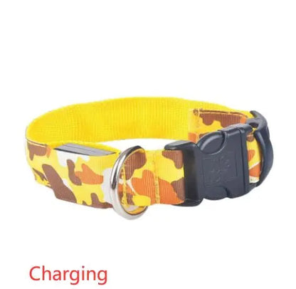 Camouflage pet supplies luminous dog collar - YOUYA PET