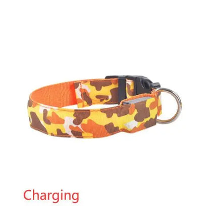 Camouflage pet supplies luminous dog collar - YOUYA PET