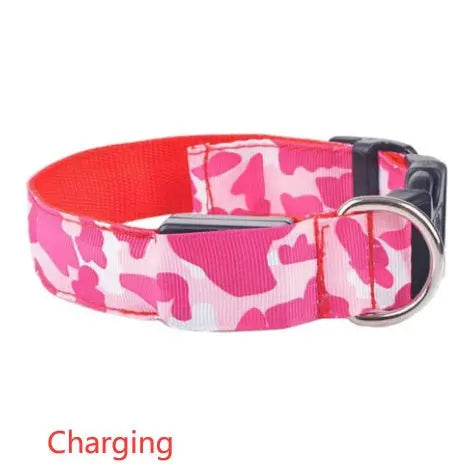 Camouflage pet supplies luminous dog collar - YOUYA PET