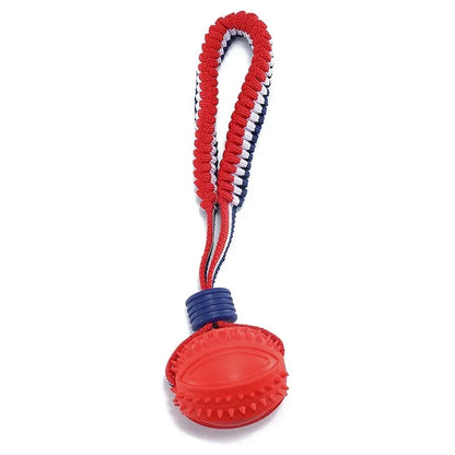 Interactive Dog Toy Ball Interactive Teether With Rope Dog Ball Pet Supplies Chewing Ball Training For Living Room Lake Beach Pets Products - YOUYA PET