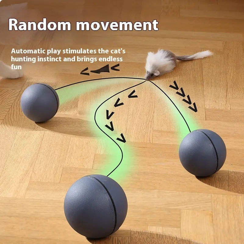 Automatic pet toy, interactive cat toy, dog toy, rolling ball toy - YOUYA PET