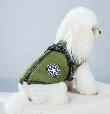 Giacca per cani invernale impermeabile con imbracatura incorporata - YOUYA PET